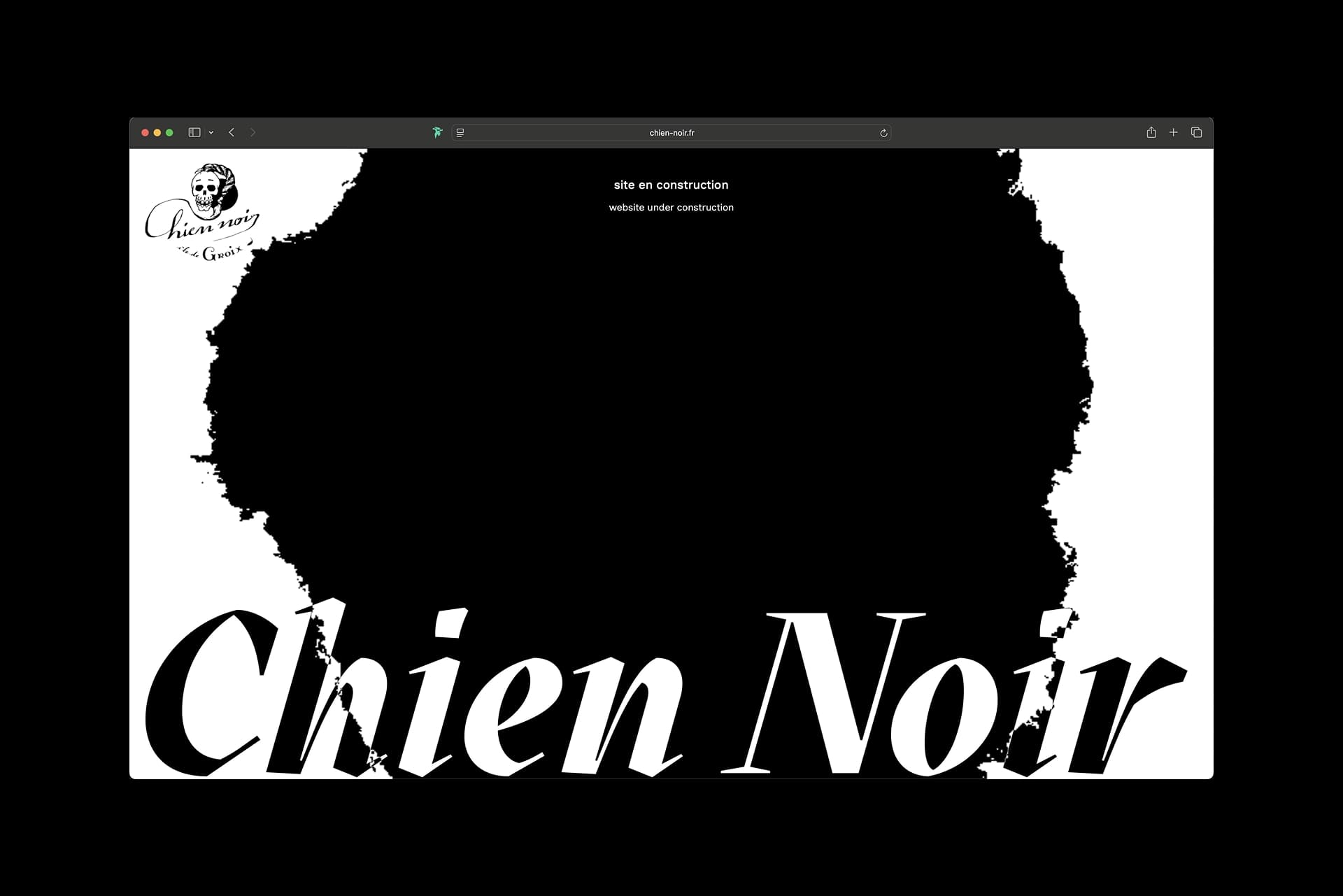 visuel du projet Chien Noir — Site temporaire